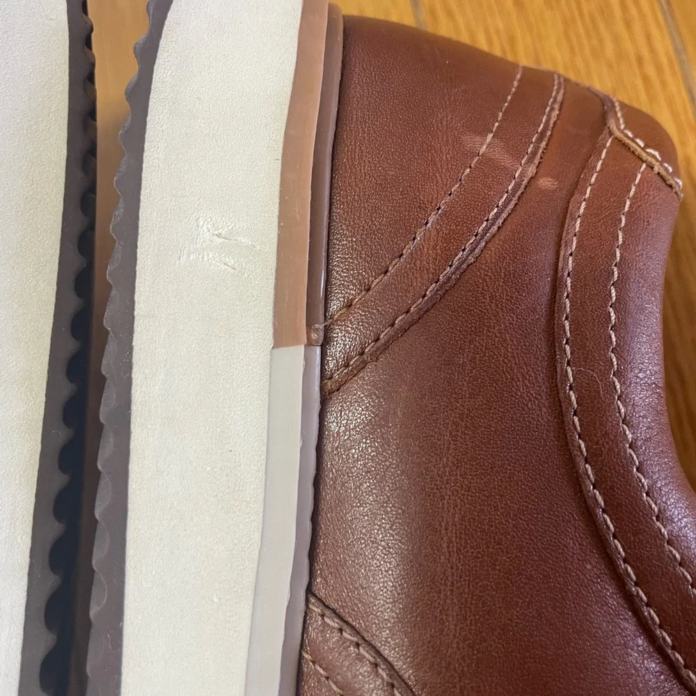 Hush‎ puppies, Men's Brown Leather oxfords size 7
